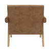 Zoey - Accent Chair - Chocolate Suede & Oak