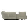 Jayke - Power Motion Sectional Sofa - Light Gray Top Grain Leather Match
