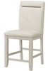 KEYBAY Distressed Greige and Oatmeal 20" Wide Counter Chair