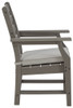 Visola - Arm Chair With Cushion (Set of 2) - Gray