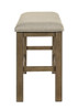 Cockrell - Counter Height Bench - Light Brown / Beige