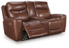 Next Move - Power Reclining Loveseat With Console / Adjustable Headrest