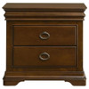 Garland - 3-Drawer Nightstand Bedside Table - Brown Cherry