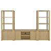 Laurelton - 3 Piece Entertainment Center TV Stand - Light Oak