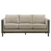 Islington - Fabric Upholstered Panel Arm Sofa - Taupe