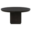 Leandro - 60" Round Dining Table - Burnished Black