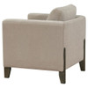 Islington - Fabric Upholstered Panel Arm Accent Chair - Taupe