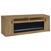 Eddy - 79" 2-Door TV Stand Fireplace Media Console - Mango