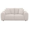 Burnett - Chenille Upholstered Wide Arm Loveseat