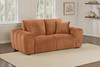 Burnett - Chenille Upholstered Wide Arm Loveseat