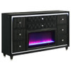 Lorient - 8-Drawer LED Bedroom Flame Box Dresser