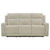 Kennett - Chenille Upholstered Power Reclining Sofa - Ivory