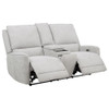 Sylmar - Chenille Upholstered Power Reclining Loveseat - Dove Gray