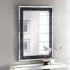 Nysa - 47" X 32" Accent Mirror - Mirrored & Faux Crystals