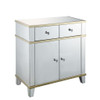 Osma - Accent Table - Mirrored & Gold