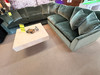 HOLLISTON Jade Green Chenille 131" x 131" Oversized Sectional