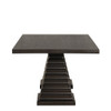 Plateau - Rectangle Table Pedestal Base - Rustic Espresso