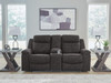 Brysonview - Double Reclining Loveseat With Console - Charcoal