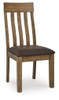 Urbinforte - Dining Upholstered Side Chair (Set of 2) - Light Brown