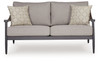 Ocean Beach - Loveseat With Cushion - Gray