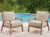 Grover Beach - Lounge Chair With Cushion (Set of 2) - Driftwood