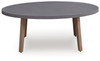 Harmony Headlands - Oval Cocktail Table - Natural / Gray