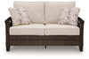 Monterey Point - Loveseat With Cushion - Dark Brown