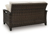 Monterey Point - Loveseat With Cushion - Dark Brown