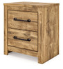 Maystonna - Two Drawer Night Stand - Brown