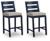 East Beach - Barstool (Set of 2) - Blue