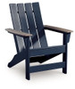 East Beach - Adirondack Chair - Black / Beige