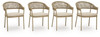 Orchard Beach - Arm Chair With Cushion (Set of 4) - Beige