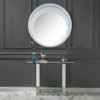 Nysa - 39" Accent Mirror With LED - Mirrored & Faux Crystals