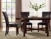 FREDRICK Dark Espresso Oversized Round 7 Piece Dining Set