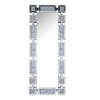 Noralie - Floor Mirror With Faux Diamonds - Mirrored