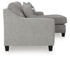 Keenelynn - Sofa Chaise - Nickel