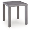 Half Moon Beach - Square End Table - Gray