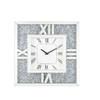 Noralie - 24" Wall Clock - Mirrored & Faux Diamonds