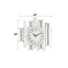 Ornat - 22" Wall Clock - Faux Square Diamonds