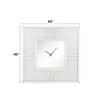 Noralie - Wall Clock With LED - Mirrored & Faux Diamonds