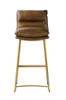 Alsey - Bar Chair - Saddle Brown Top Grain Leather