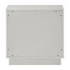 Esther - Nightstand - White / Silver