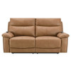 Chavis - Power Motion Loveseat With USB & Power Headrest - Brown