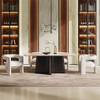 Jacory - Dining Table With Bottocino Marble Top - Espresso