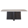 Jacory - Dining Table With Bottocino Marble Top - Espresso