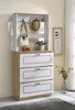 Hewett - Shoe Cabinet - Light Oak & White