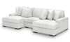 LUXEMBURG Alloy 143" x 67" Modular Double Chaise Sectional