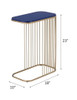 Aviena - Accent Table - Blue & Gold
