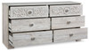 Paxberry - Six Drawer Dresser - Weatherworn - Whitewash