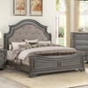 CLARITA Dark Gray 72" Height Bed